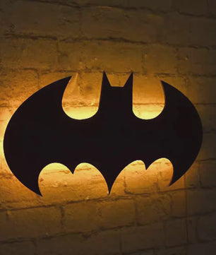 Creatieve 3D LED Wandlamp met Superheld Logo - Sfeervolle Verlichting, USB Aangedreven