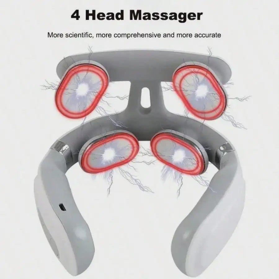 Draagbare Slimme Nek- en Schoudermassager - USB Oplaadbaar, Ideaal Cadeau