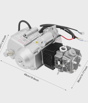 125cc 4-Takt Semi-Automatische Motor met Elektrische Start & Reverse voor ATV, Quad, Go-Kart