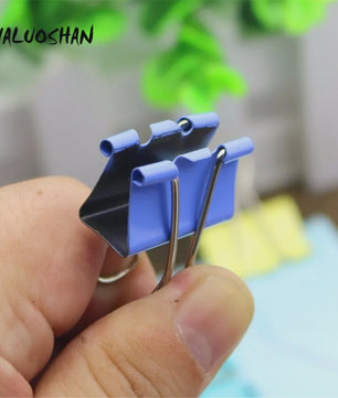 Set van 12 Gekleurde Metalen Binder Clips - 25mm & 32mm - Kantoor & School Organisatie