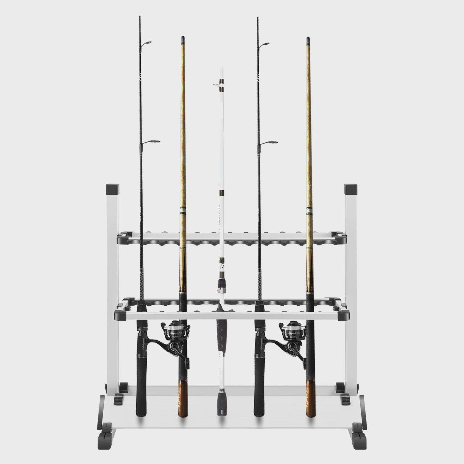 Stabiele Hengelhouder voor 24 Hengels - Aluminium Alloy Display Stand