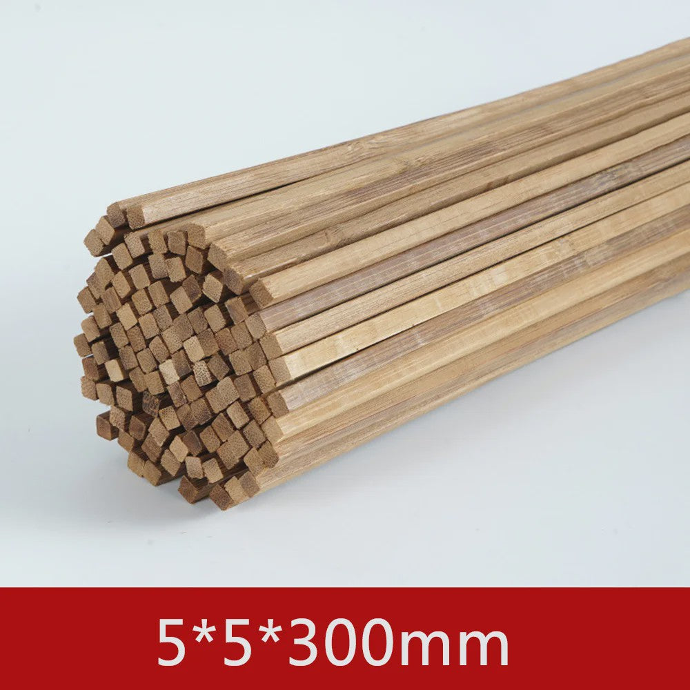 Bamboe Houten Stokjes - DIY Bouwmodel Materiaal voor Ambachten, Meubels en Lantaarns