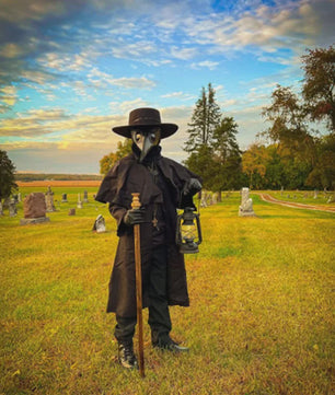 Zwarte Tovenaars Gewaad met Capuchon - Lang Kostuum voor Halloween & Cosplay (Volwassenen & Kinderen)