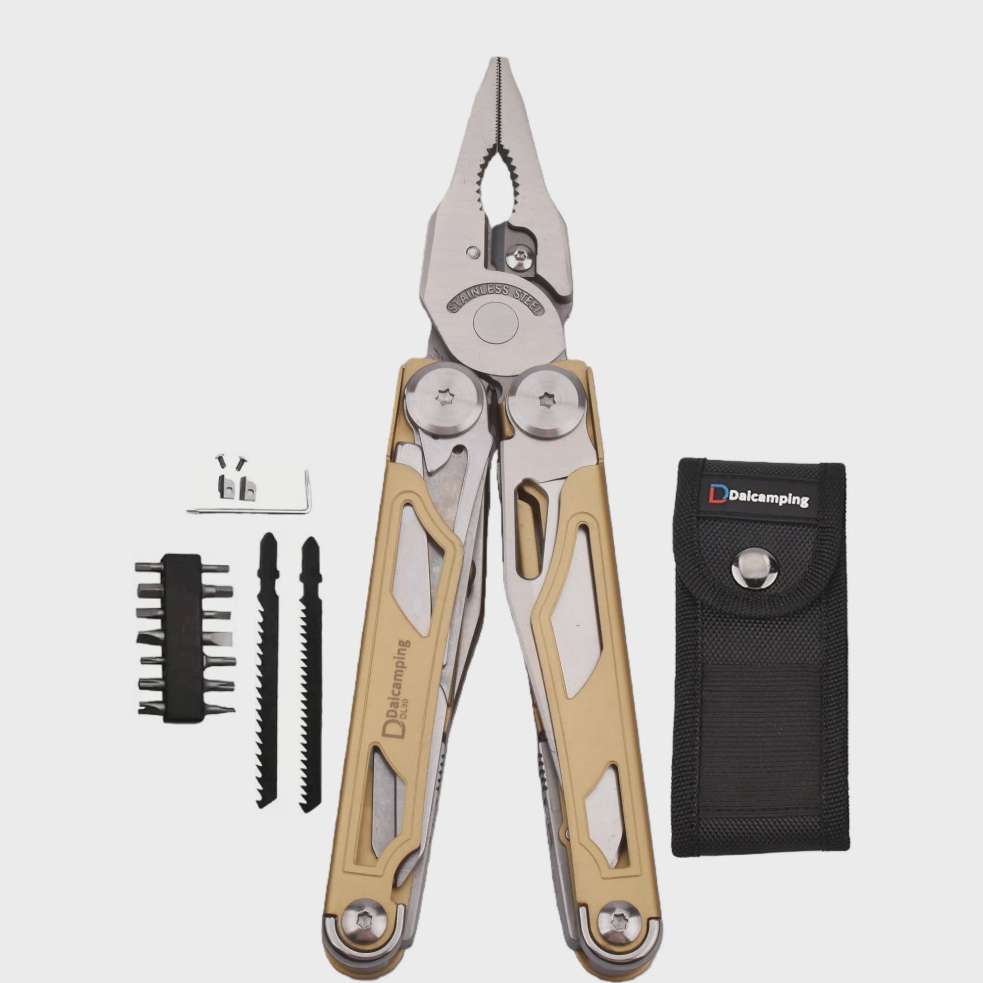 Daicamping DL30 Multifunctioneel Multitool Zakmes met Tang - EDC Handgereedschap