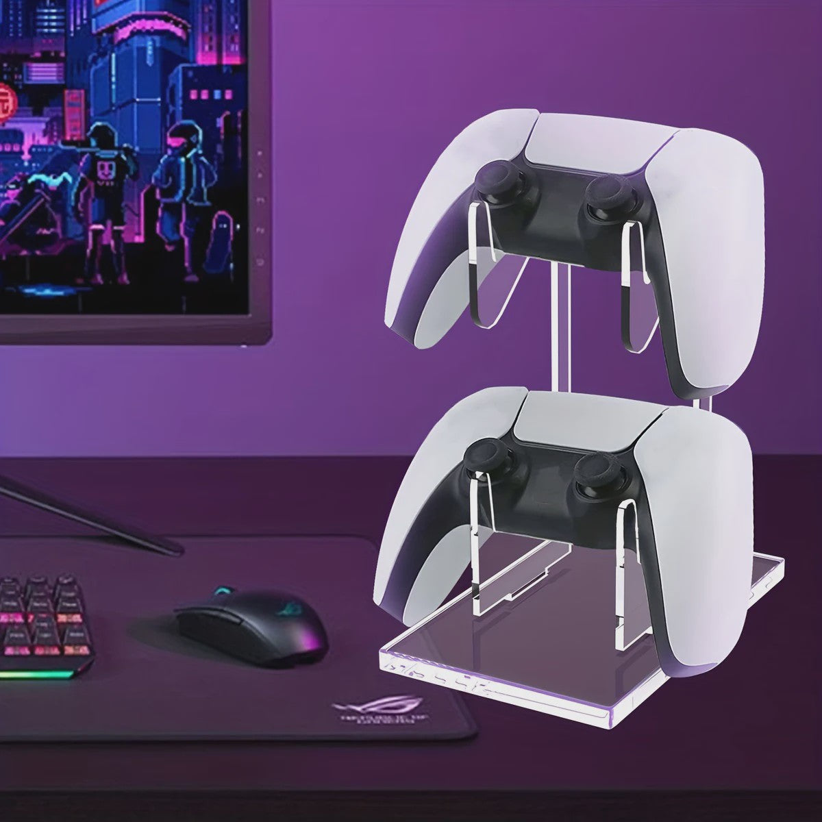 Dubbele Controller Standaard Universeel - Stijlvolle Opberger voor Gamepads