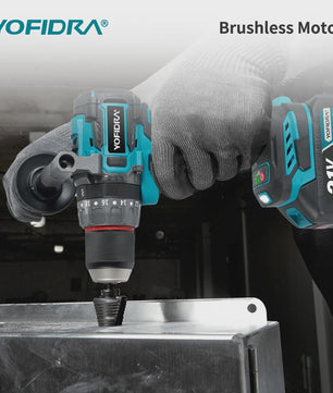 YOFIDRA Accu Klopboormachine 700Nm Brushless - Krachtige Schroefmachine & Boor