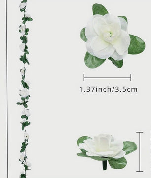 250cm Kunst Rozen Slir met Bladeren - Decoratieve Slir voor Bruiloft, Huis & Tuin