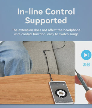 Vention 3.5mm Audio Verlengsnoer - Stereo AUX Kabel voor Koptelefoon, Speaker & Microfoon