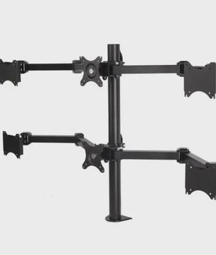Verstelbare Monitor Arm Stand voor 6 Schermen (10"-24") - Ergonomisch Bureau Mount
