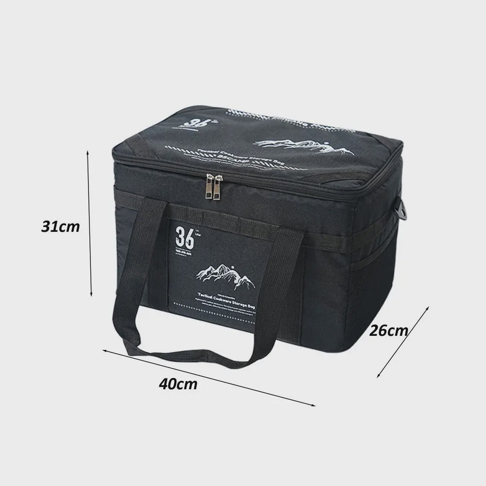 Tactische Picknicktas 36L - Waterdicht & Thermisch met Afneembaar Tafelblad