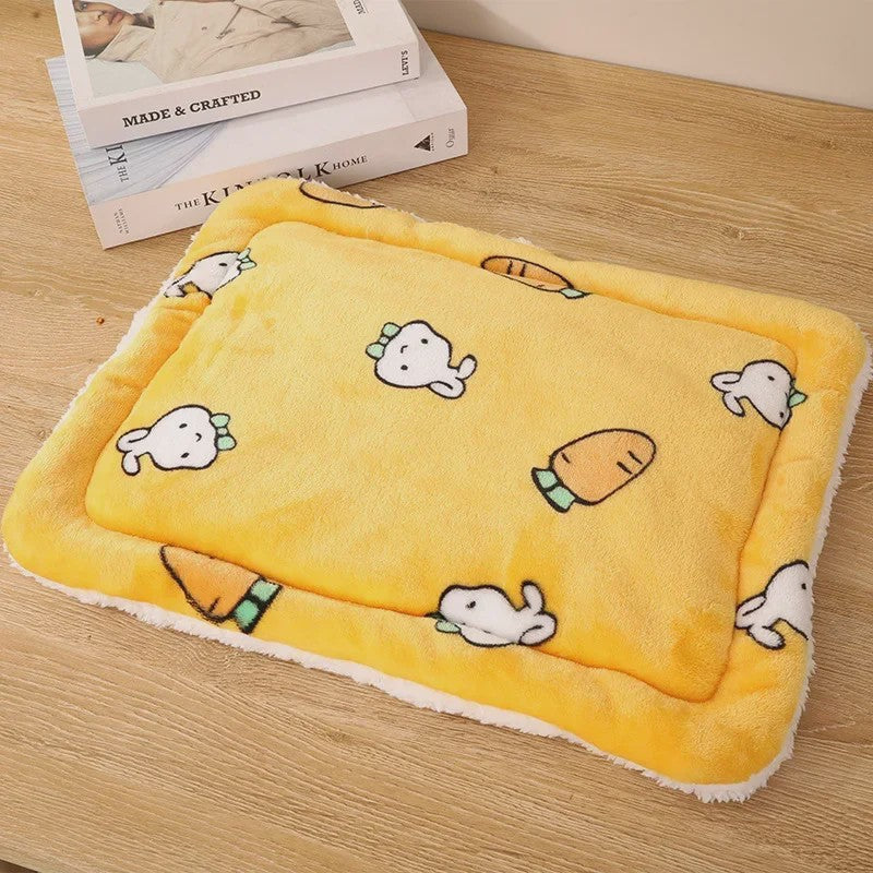 Zacht Pluche Huisje & Mat voor Kleine Huisdieren - Warm & Comfortabel