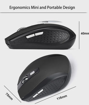Draadloze Muis 2.4Ghz - Slim, Stil & Ergonomisch met Instelbare DPI voor PC/Laptop