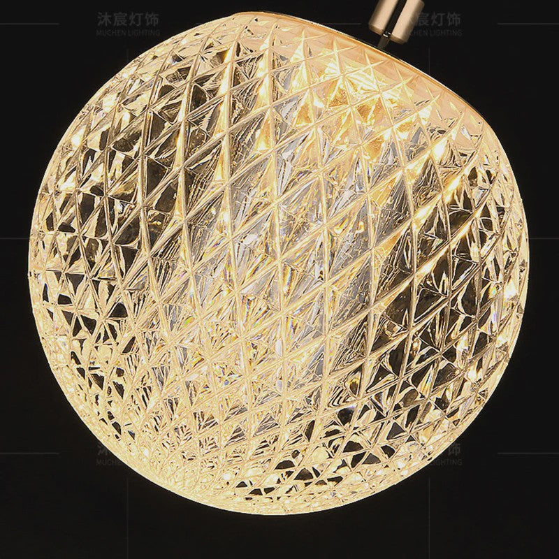 Moderne Sfeerverlichting Hanglamp - Kristallen Bol Design voor Slaapkamer & Nachtkastje