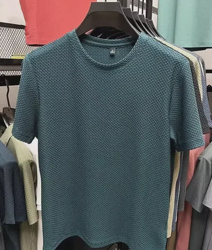 Heren T-shirt Korte Mouw Bamboe Ice Silk - Zomerse Casual Slim Fit Top
