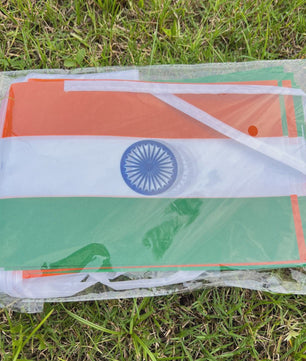 Vlaggenlijn India - 20 Stuks Vlaggetjes 14x21cm - Feestelijke Decoratie