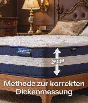 7-Zone Pocket Spring Hybride Matras 25cm Dik - Ademend & Bewegingsisolerend - Diverse Maten