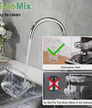 BioloMix 1.8L Glazen Foodprocessor & Gehaktmolen - Krachtig, Dubbele Snelheid