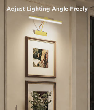 Gouden LED Wandlamp met Afstandsbediening - 3 Kleuren & Dimbaar