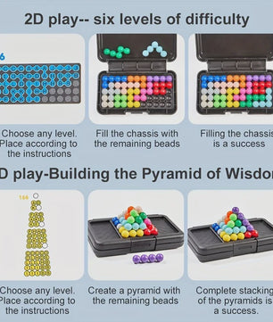 3D Puzzel Spel met 200 Uitdagingen - Educatief STEM Breinbreker Cadeau voor Kinderen