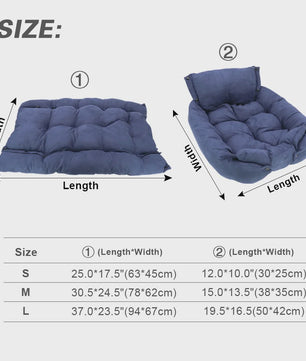 Multifunctionele Honden- en Kattenmand 3-in-1 | Zacht & Warm Slaapkussen