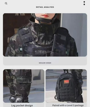 Kinder Special Forces Camouflage Trainingspak - Zwarte Adelaar