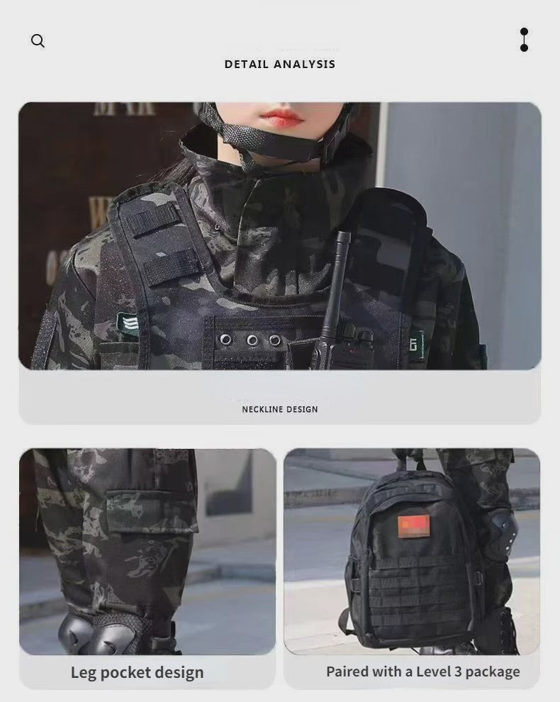 Kinder Special Forces Camouflage Trainingspak - Zwarte Adelaar