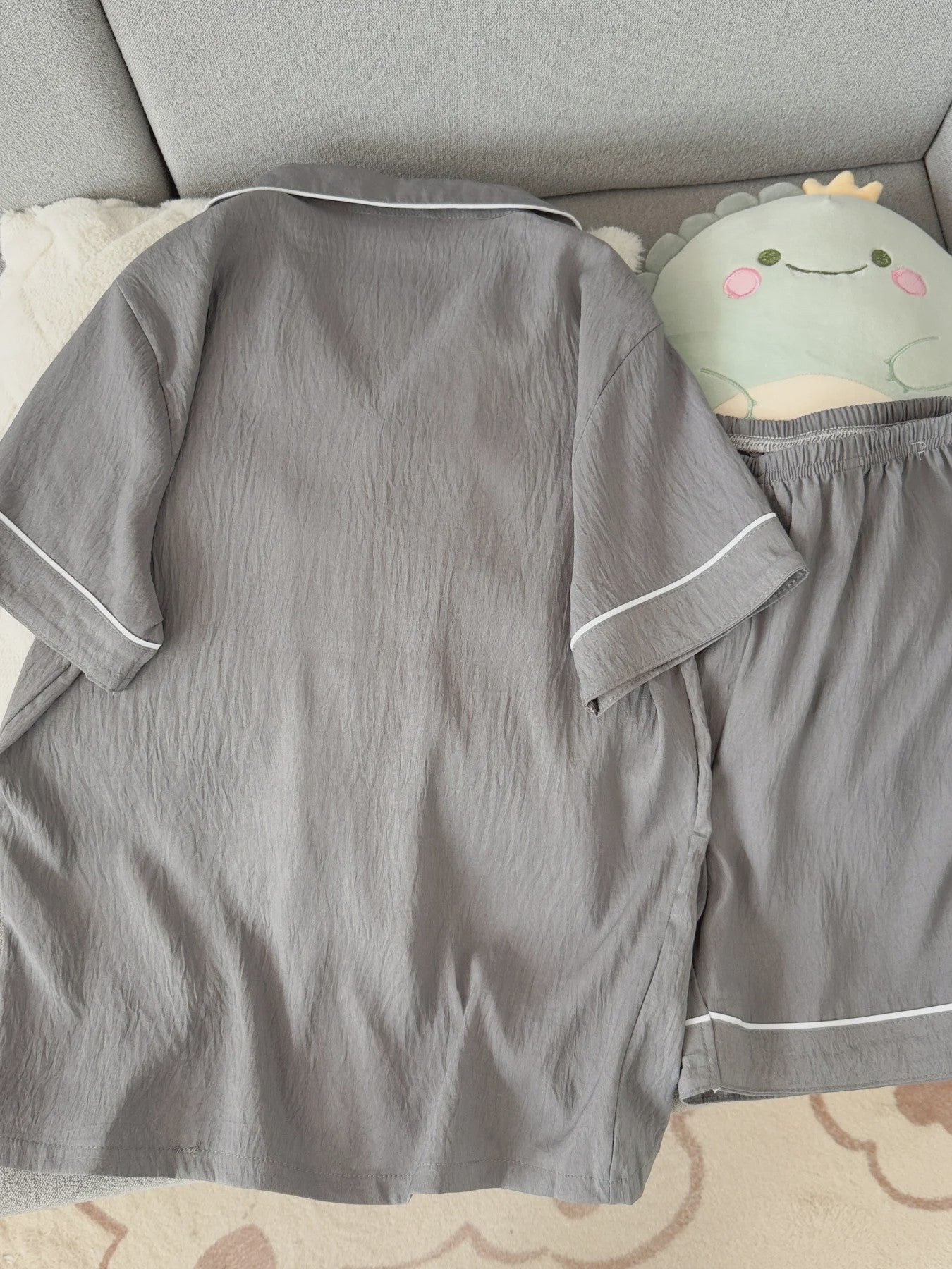 Heren Pyjamaset Korte Mouw & Shorts - Comfortabele Zomer Loungewear