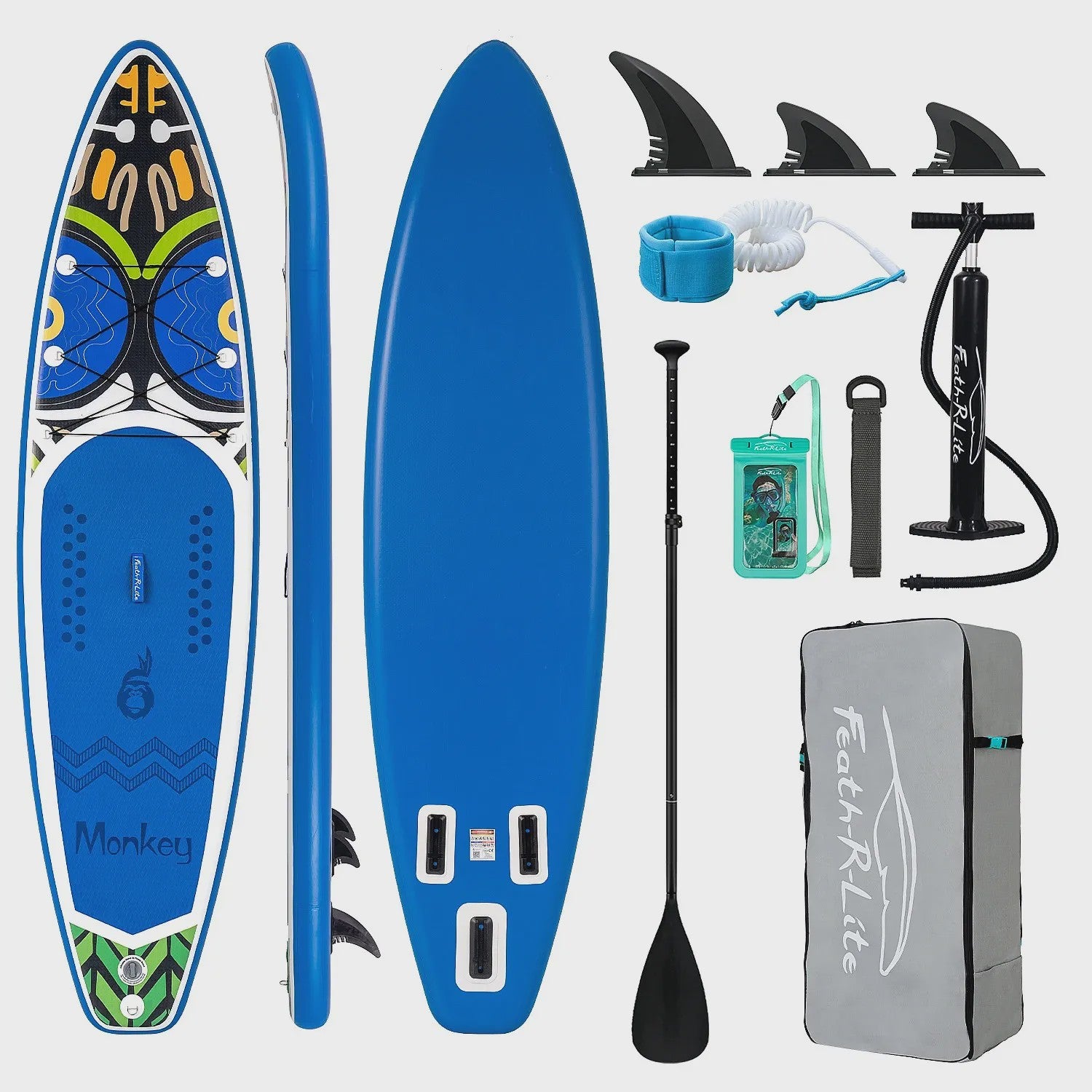 Opblaasbaar Stand Up Paddle Board (SUP) 335cm - Compleet met Peddel & Accessoires