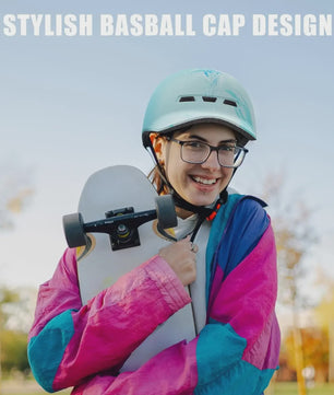 Shinmax Fietshelm Baseball Cap Stijl - Lichtgewicht & Verstelbaar voor Stad en Weg