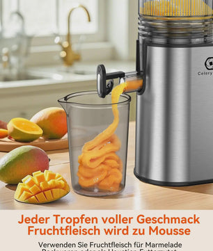 Automatische Slow Juicer Cold Press - 1.8L, 250W, BPA-Vrij, met 130mm invoer voor hele groenten en fruit