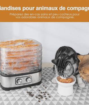 Food Dehydrator met 5 Verstelbare Trays en Temperatuurregeling (35-70°C)