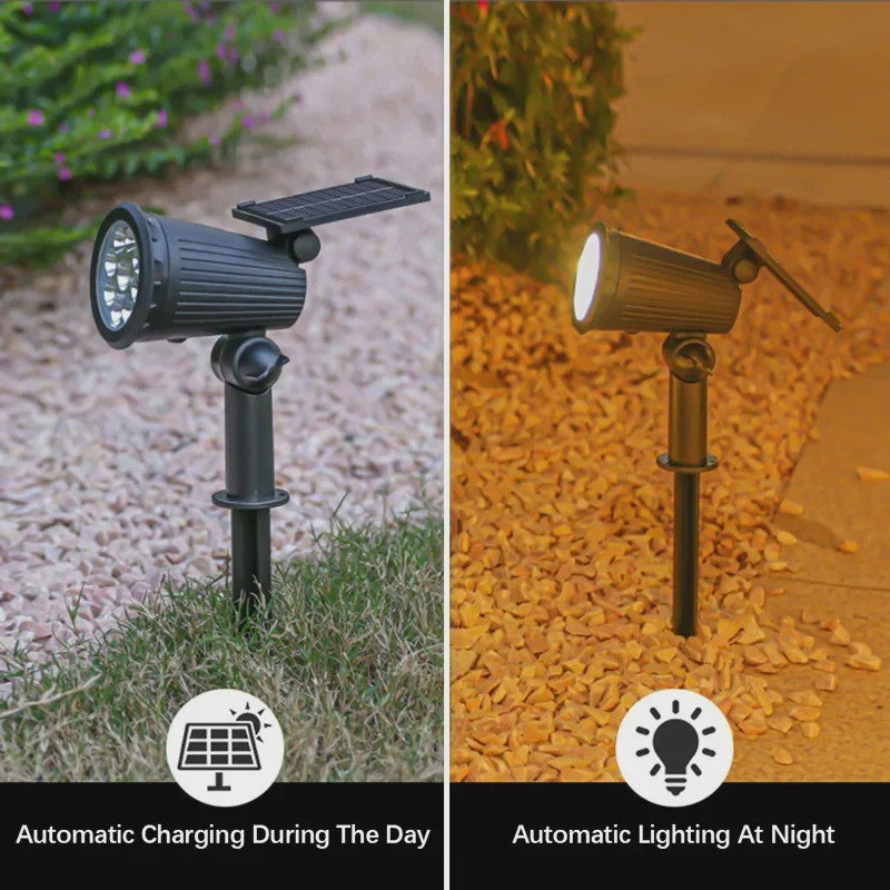 Solar LED Spot Verlichting - Waterdichte Buitenlamp voor Tuin, Pad & Landschap