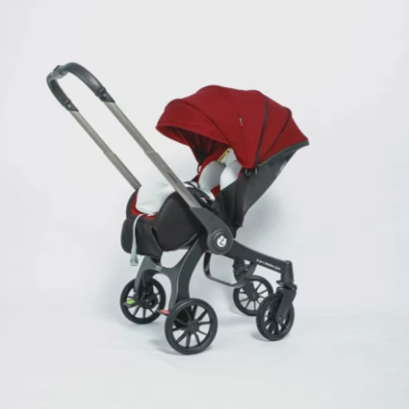4-in-1 Baby Kinderwagen met Autostoel - Multifunctioneel en Inklapbaar
