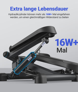 MERACH Mini Stepper met Weerstandsbanden - Twist Stair Climber voor Full Body Workout Thuis (max 150kg)