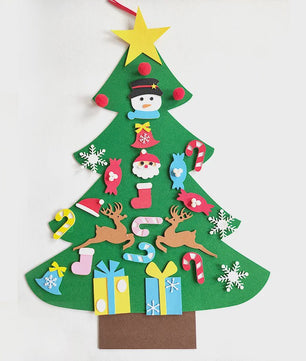 DIY Vilt Kerstboom Decoratie met Ornamenten - Feestelijk & Creatief voor Kinderen