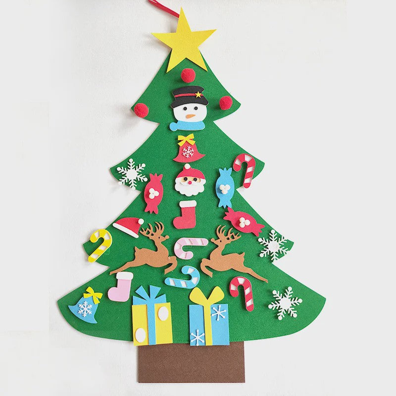 DIY Vilt Kerstboom Decoratie met Ornamenten - Feestelijk & Creatief voor Kinderen