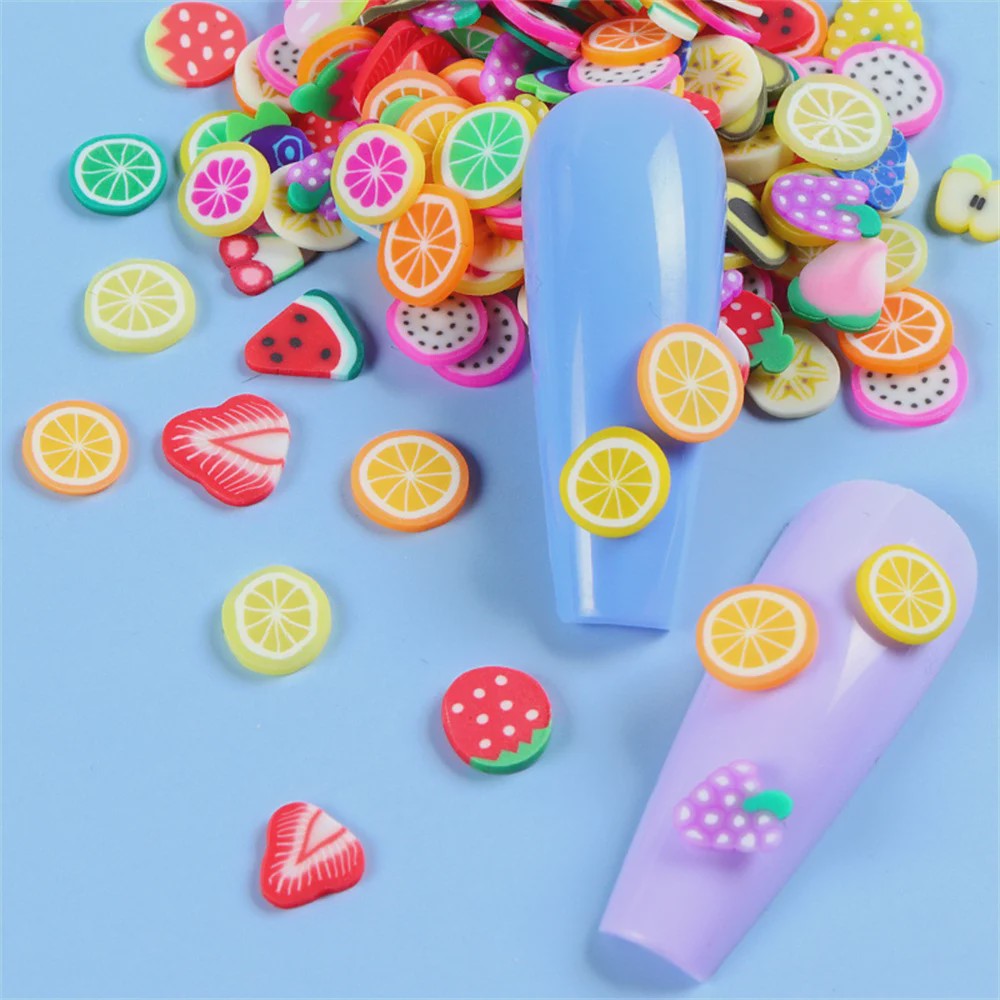 1000x Polymeer Klei Fruit Schijfjes - DIY Sieraden, Epoxy & Telefoon Decoratie