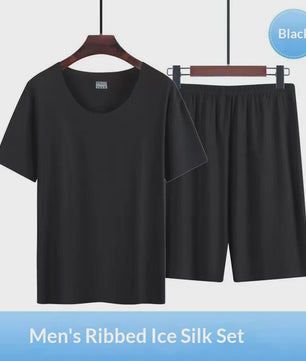 Heren Pyjama Set: IJssilke Korte Mouw & Short - Zomer Comfort