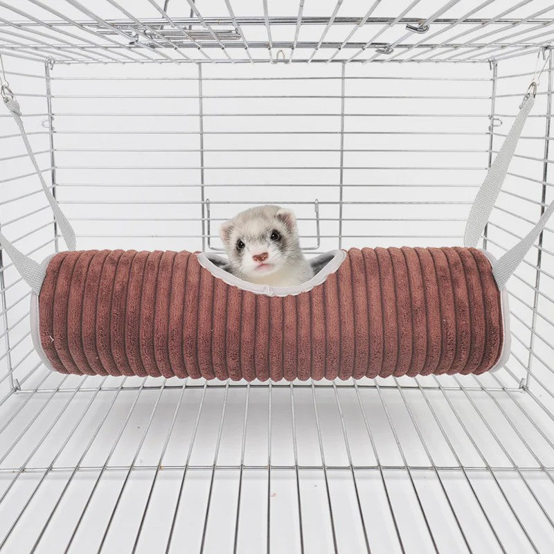 Warme Hamster & Knaagdier Hangmat Tunnel - Zacht Fleece & Velours