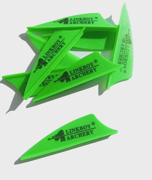 Linkboy-Archery 36 Stuks 1.75" Rubberen Vanes met Veer - Jacht Accessoires voor Compound & Recurve Bogen