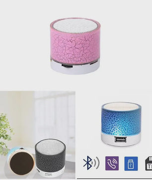 Draagbare Mini Bluetooth Speaker met Kleurrijke LED Verlichting en Handsfree Functie