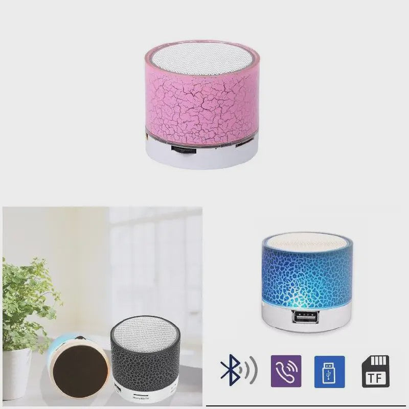 Draagbare Mini Bluetooth Speaker met Kleurrijke LED Verlichting en Handsfree Functie
