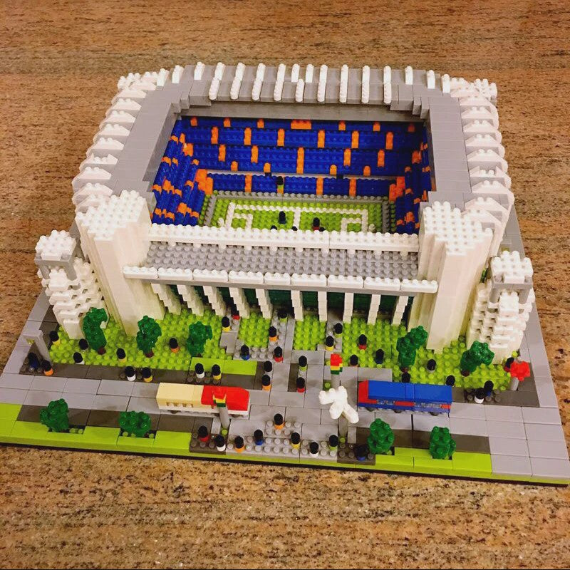 Bouwset Micro Blocks Voetbalstadion - Architectuur Speelgoed voor Volwassenen & Cadeau