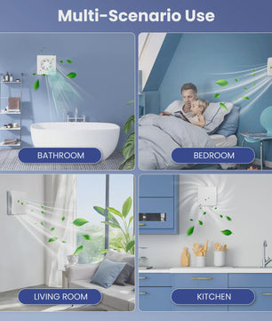 Bathroom Kitchen Extractor Fan Remote Control Multifunction Max 5.7W 3 Speeds DC Motor Check Valve Timer 100mm
