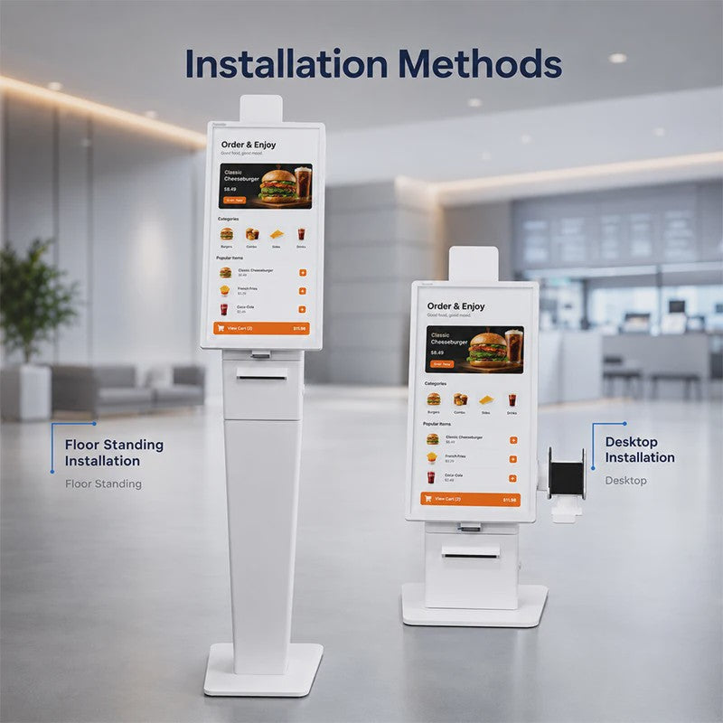 TouchWo 21.5/27 Inch Zelfbedienings Kiosk: Bestel- & Betaalzuil voor Retail & Horeca