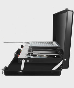 Draagbare Camping Kookplaat & BBQ Grill - Inklapbaar, Zwaar Staal