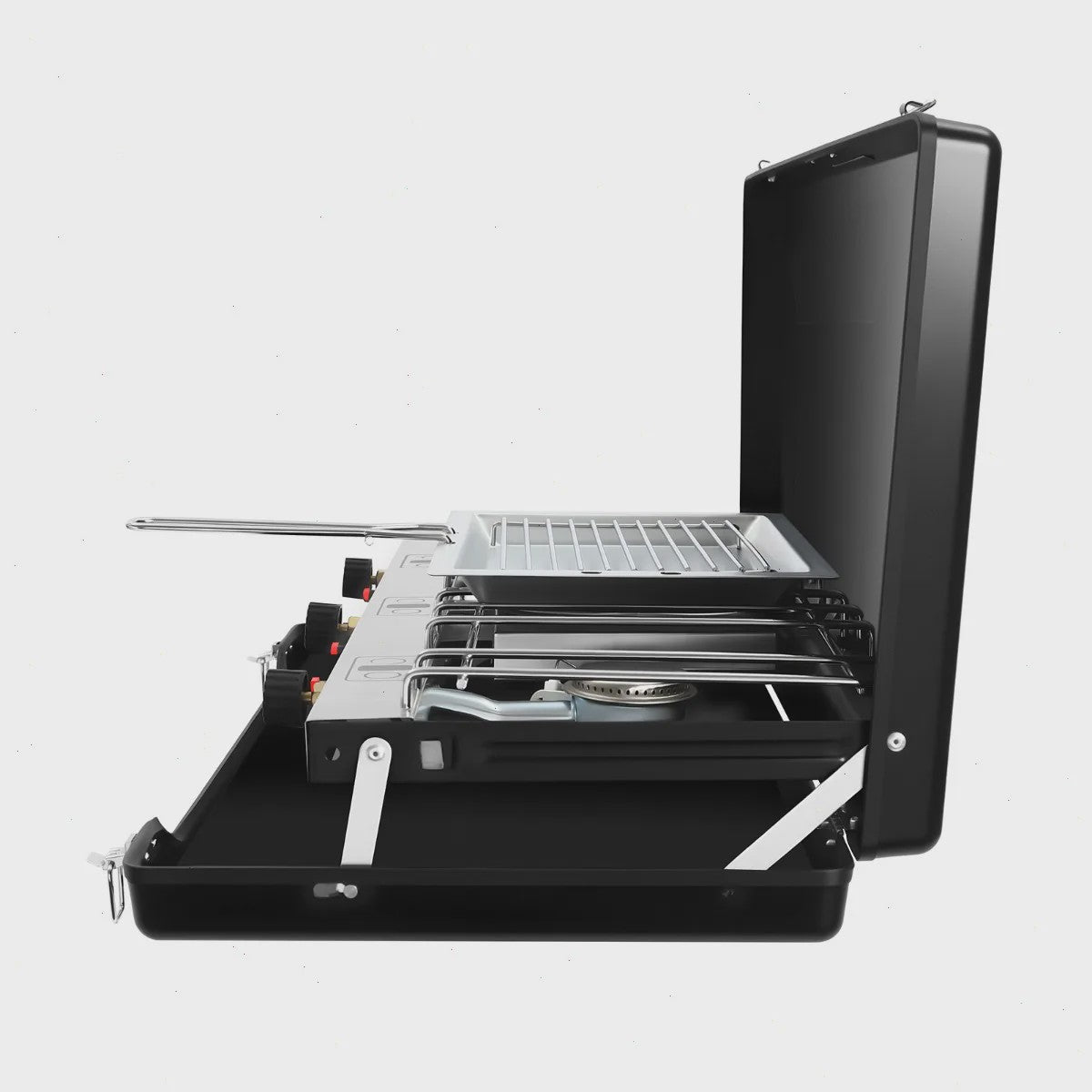 Draagbare Camping Kookplaat & BBQ Grill - Inklapbaar, Zwaar Staal