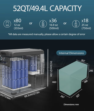 Alpicool NCF Draagbare Auto Koel-Vriesbox 32/42/52L - Snelkoelend & App Bediening