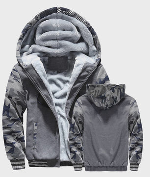 Warme Heren Winterjas met Fleece Voering en Capuchon - Casual Sportief Buitenjack