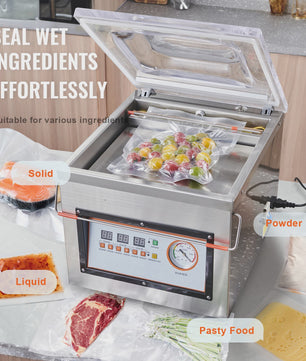 SucceBuy DZ-260C Chamber Vacuum Sealer - 320W Krachtige Vacumeermachine